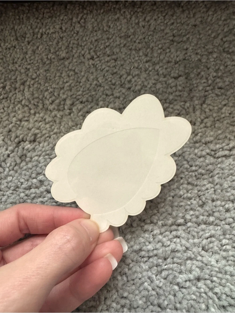 Ariana Grande Clear Cloud Shaped Face Mask Accessory
